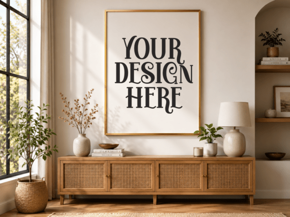 A4 Vertical Frame Mockup for Stunning Displays
