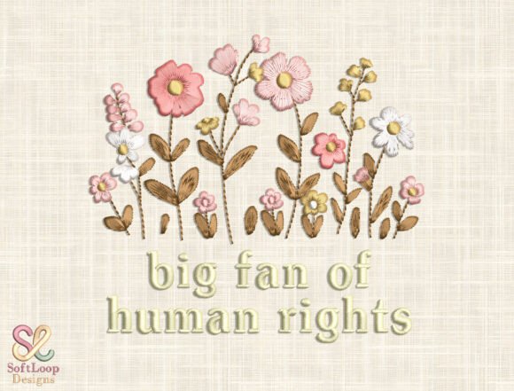Floral Embroidery Design: Where Social Justice Meets Natural Beauty