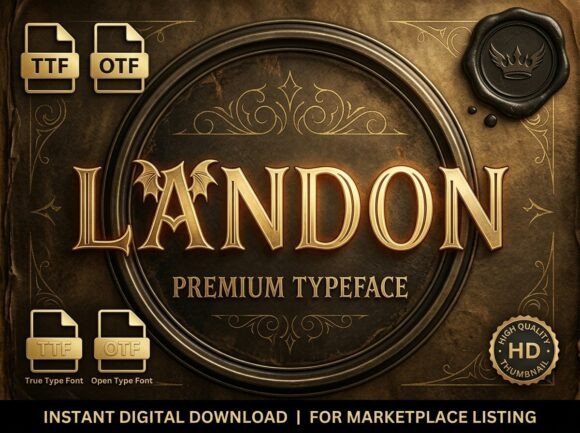 Landon: The Bold All-Caps Display Font for High-Impact Design
