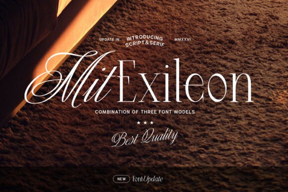 Meet MIT Exileon: The Modern Script Serif for Your Next Project