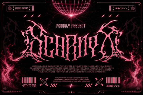 Scarnix: Integrating a Dark Gothic Typeface into Professional Design Workflows