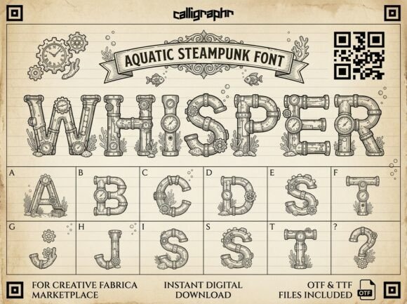 Whisper: A Bold Display Font for High-Impact Branding
