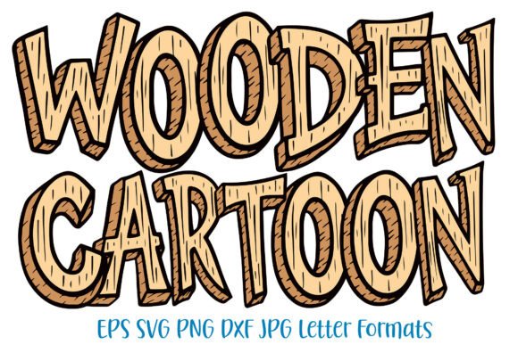 Wooden Cartoon Letters Doodle Font PNG: Bringing Hand-Carved Charm to Digital Design
